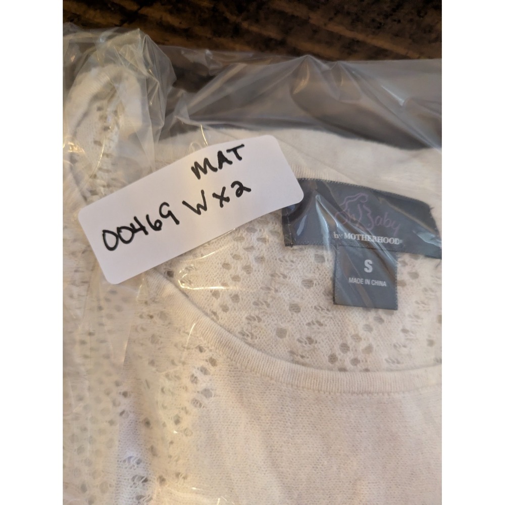 Motherhood Maternity‎ 3/4 Sleeve Lot of 2 Gray & White Sweater size M - Picture 14 of 14